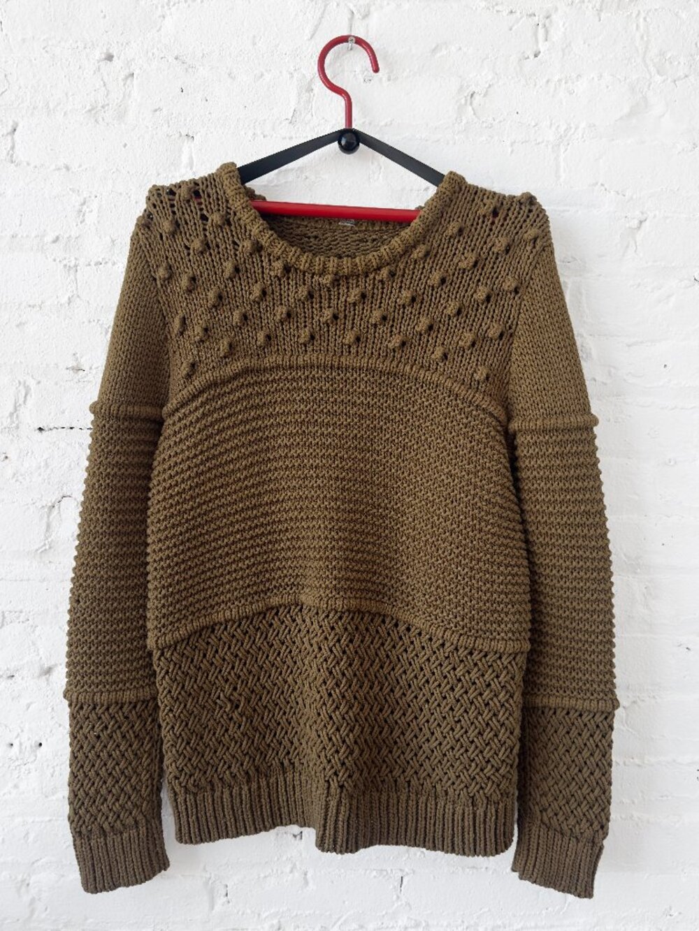 Olive cotton sweater
